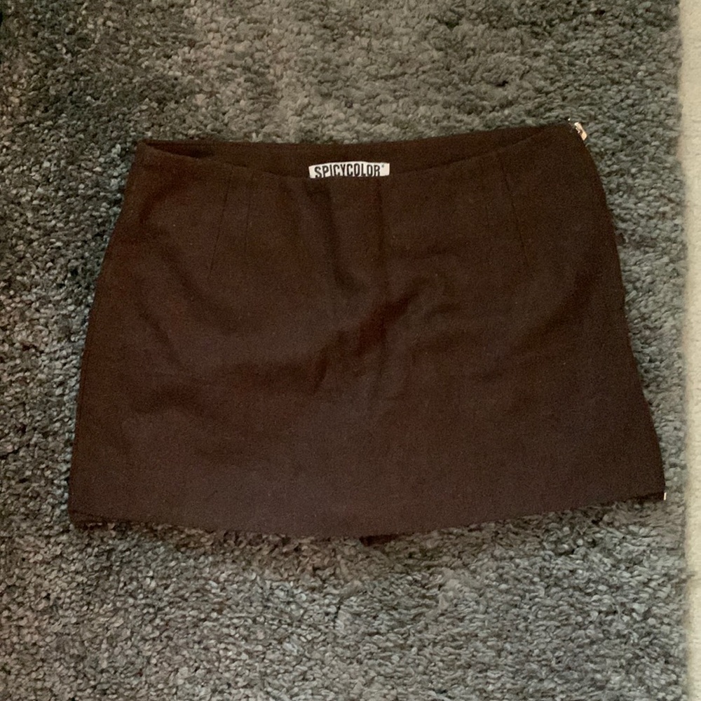 Wool skort